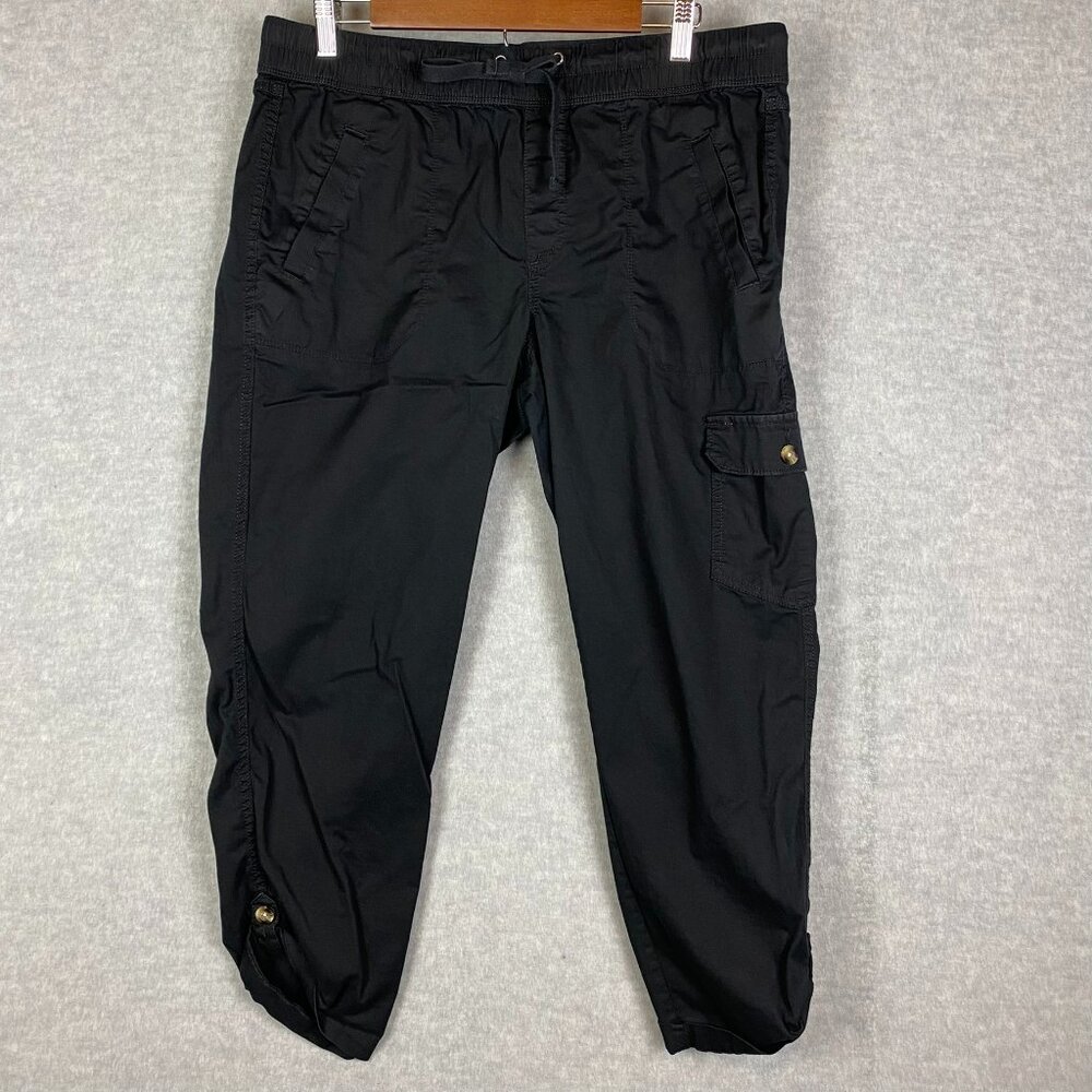 Sonoma Black Capri Pants with One Cargo Pocket - Size 14